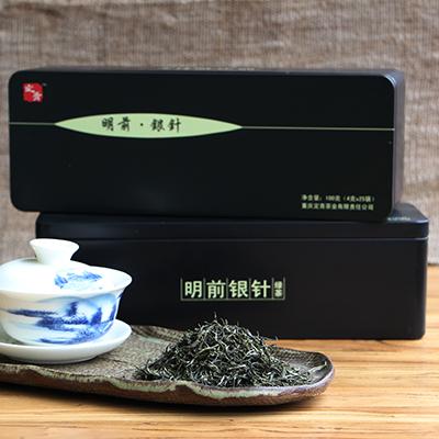 定青-明前银针100克（铁盒4gX25袋）